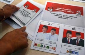 Selasa Malam, Jokowi-Ma'ruf Sementara Unggul 10,84 Persen versi Real Count KPU