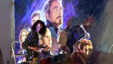 Seniman Yunani Bikin Poster Avengers: Endgame dengan Lukisan Tangan