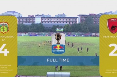 Piala Indonesia: Bhayangkara FC vs PSM Makassar 4-2, PSM harus Menang 2-0 di Leg 2
