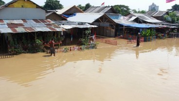 Antisipasi banjir, Tanggul 600 Meter Dibangun di Cisadane