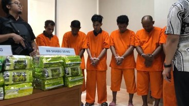 Bareskrim Tangkap 14 Tersangka Pembawa 137 Kilogram Sabu Asal Malaysia