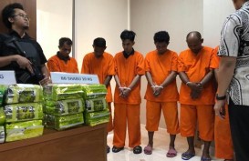 Bareskrim Tangkap 14 Tersangka Pembawa 137 Kilogram Sabu Asal Malaysia