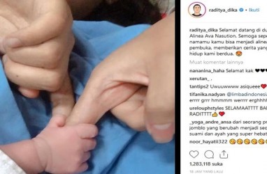 Selamat! Raditya Dika Dikaruniai Putri Pertama