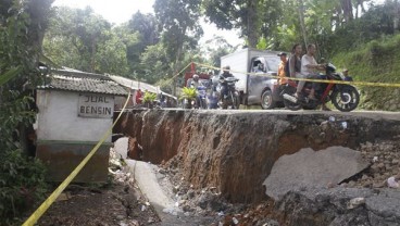 Pergeseran Tanah di Sukabumi  Kian Parah