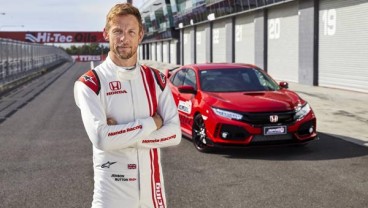 Jenson Button Cetak Rekor Di Sirkuit Panorama Pakai Honda Civic R