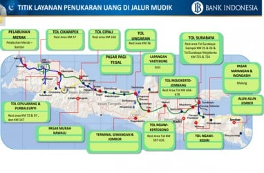 Ini 15 Lokasi Penukaran Uang Baru di Jalur Mudik