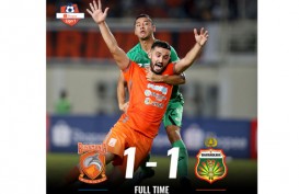 Liga 1: Duel Borneo FC vs Bhayangkara FC Berakhir 1-1. Ini Videonya
