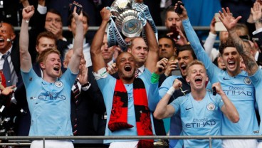 ManCity Raih Treble, Gasak Watford 6 - 0 di Final Piala FA