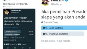 Tercepat dan Akurat, Fadli Zon Sudah Prediksi Jokowi Menang Sejak 2018