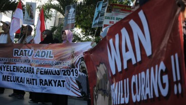 Aksi 22 Mei di Surabaya Diwarnai Demo di KPU