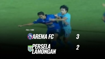 Liga 1: Arema FC vs Persela Skor 3-2, Arema FC Raih Poin Perdana