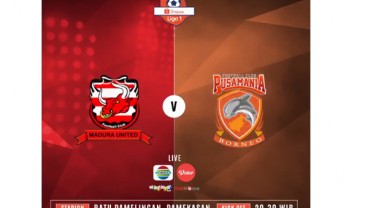 Liga 1: Madura United vs Borneo FC, Live Sekarang