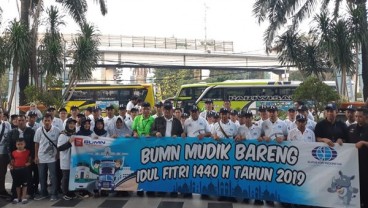 Surveyor Berangkatkan 550 Pemudik dalam BUMN Mudik Bareng 2019