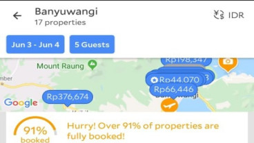 JELAJAH JAWA BALI 2019: Okupansi Penginapan Banyuwangi Mencapai 91%