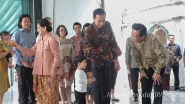 Lebaran Idulfitri : Presiden Jokowi Bersama Istri dan Cucu Menemui Sultan HB X