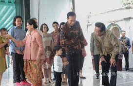 Lebaran Idulfitri : Presiden Jokowi Bersama Istri dan Cucu Menemui Sultan HB X