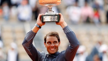 Rafael Nadal Juara Tenis Prancis Terbuka 12 Kali