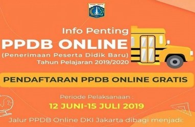 PPDB Online 2019: Pendaftaran di DKI 12 Juni-15 Juli 2019