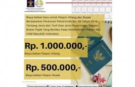 Paspor Anda Hilang? Ingat, Biaya Denda Naik Jadi Rp1 Juta