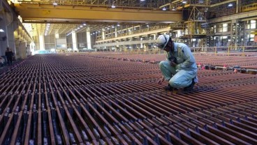 Produksi Katoda Tembaga Smelting Meningkat