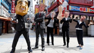 KTT G20: Xi Jinping Berjauhan dengan Trump dan Demonstran Bertopeng Hadir di Osaka
