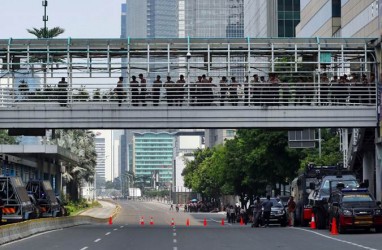 Pascaputusan MK, Polisi Masih Jaga Gedung Bawaslu