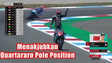 MotoGP Belanda: Quartaro Pole Position, Marquez Posisi 4, Rossi 14