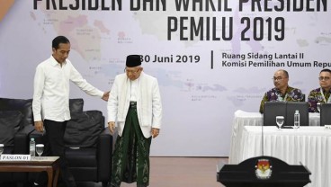 Rayakan Kemenangan, Jokowi Bertemu TKD dan TKN di Bogor