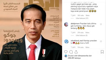 Jokowi Posting Sampul Majalah Arab Arrajol, Bahas Demokrasi hingga Dana Desa