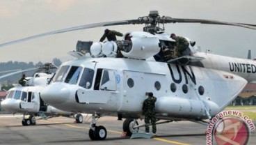 Pencarian Helikopter M 17 TNI-AD via Udara Terhadang Cuaca Buruk