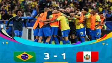 Copa America: Brasil vs Peru 3-1, Dua Kartu Merah. Brasil Juara 2019