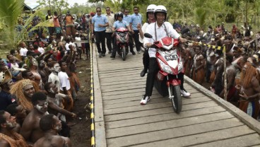 Pembangunan Jembatan & Jalan di Kaye Kab. Asmat Tuntas