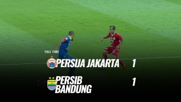 Liga 1: Duel Klasik Persija vs Persib Skor Akhir 1-1. Ini Videonya