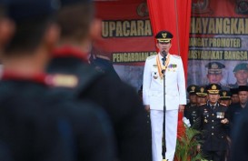 Walikota Palembang Harnojoyo Pimpin Upacara HUT ke-73 Bhayangkara