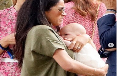 Foto-foto Meghan Markle Bawa Archie Saksikan Pertandingan Polo