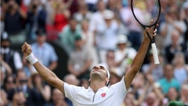 Federer Sikat Nadal, vs Juara Bertahan Djokovic di Final Tenis Wimbledon