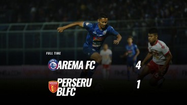 Liga1: Arema FC vs Perseru Badak Lampung 4-1, Arema FC Melejit ke Posisi 7. Ini Videonya