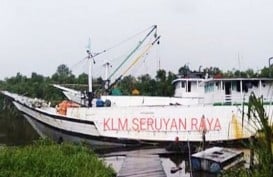 Kapal Bermuatan Karet Tenggelam di Perairan Kalimantan Tengah