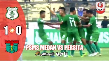 PSMS Tekuk Persita 1-0, PSMS Puncaki Klasemen. Ini Videonya