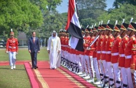 21 Dentuman Meriam Sambut Pangeran Abu Dhabi di Istana Bogor