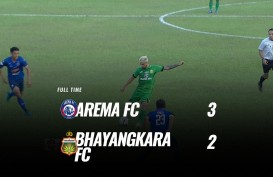 Live Streaming Arema FC vs Bhayangkara FC 3-2, Arema Melejit ke Posisi 5
