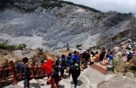 Erupsi Gunung Tangkuban Parahu Menurun