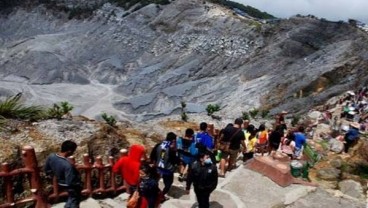 Erupsi Gunung Tangkuban Parahu Menurun