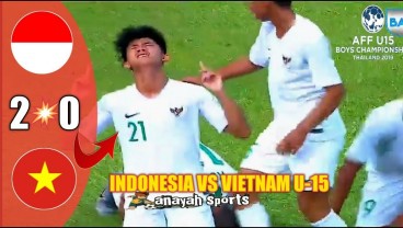 Piala AFF U15: Indonesia vs Vietnam 2-0, Indonesia Puncaki Grup A. Ini Videonya