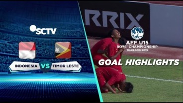 Piala AFF U15: Indonesia vs Timor Leste 1-1, Siap Tempur vs Filipina. Ini Videonya