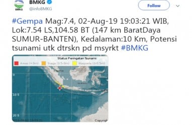 Gempa 7,4 SR Guncang Banten, MRT Jakarta Sempat Berhenti Beroperasi