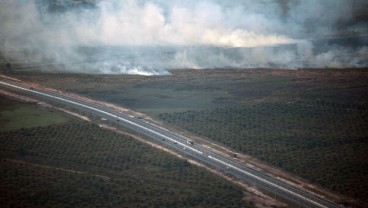 Tol Palindra Dikepung Api Kebakaran Lahan