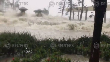 Topan Lekima Mendekat ke Pantai Timur China