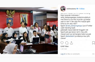 NET TV Dikabarkan PHK Massal, Instagram Wishnutama Diserbu Komentar