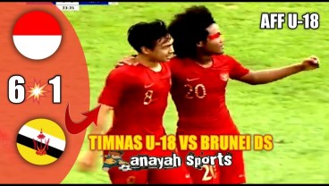 AFF U18: Indonesia Hajar Brunei 6-1, Terus Ditempel Myanmar. Ini Videonya